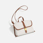 Denim messenger bag, women's casual canvas handbag, tote square bag