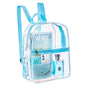Small Transparent Backpack – Colored PVC Transparent Schoolbag, Security-Free Children's Transparent Bag