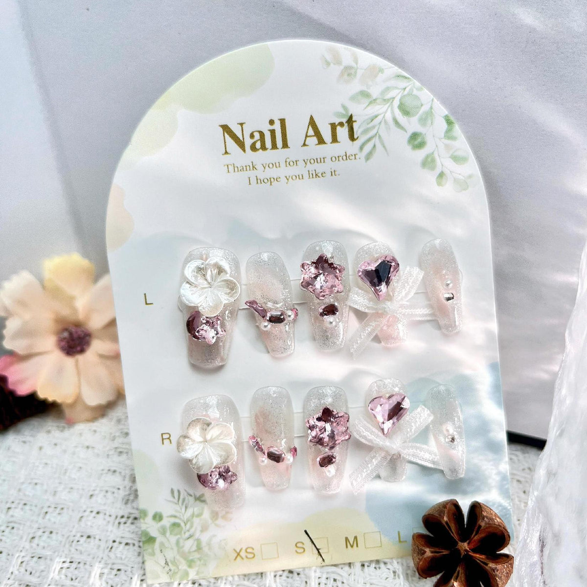 0954- Handmade press on nails fake nails removable