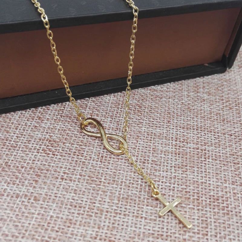 Lucky Infinity Cross Necklace Jewelry