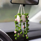 Car plant pendant Car decoration Rearview mirror pendant Creative wool in the car