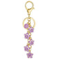Initial Keychain Flower Charms for Key Cute Letter Keyring Bag Charm 26 Letter Flower Cherry Blossom Daisy Keychain