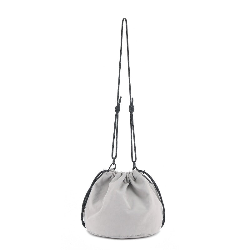 Bucket Bag stylish, Dual Drawstring Crossbody Bag Men's, Outdoor Sports and Leisure Bag