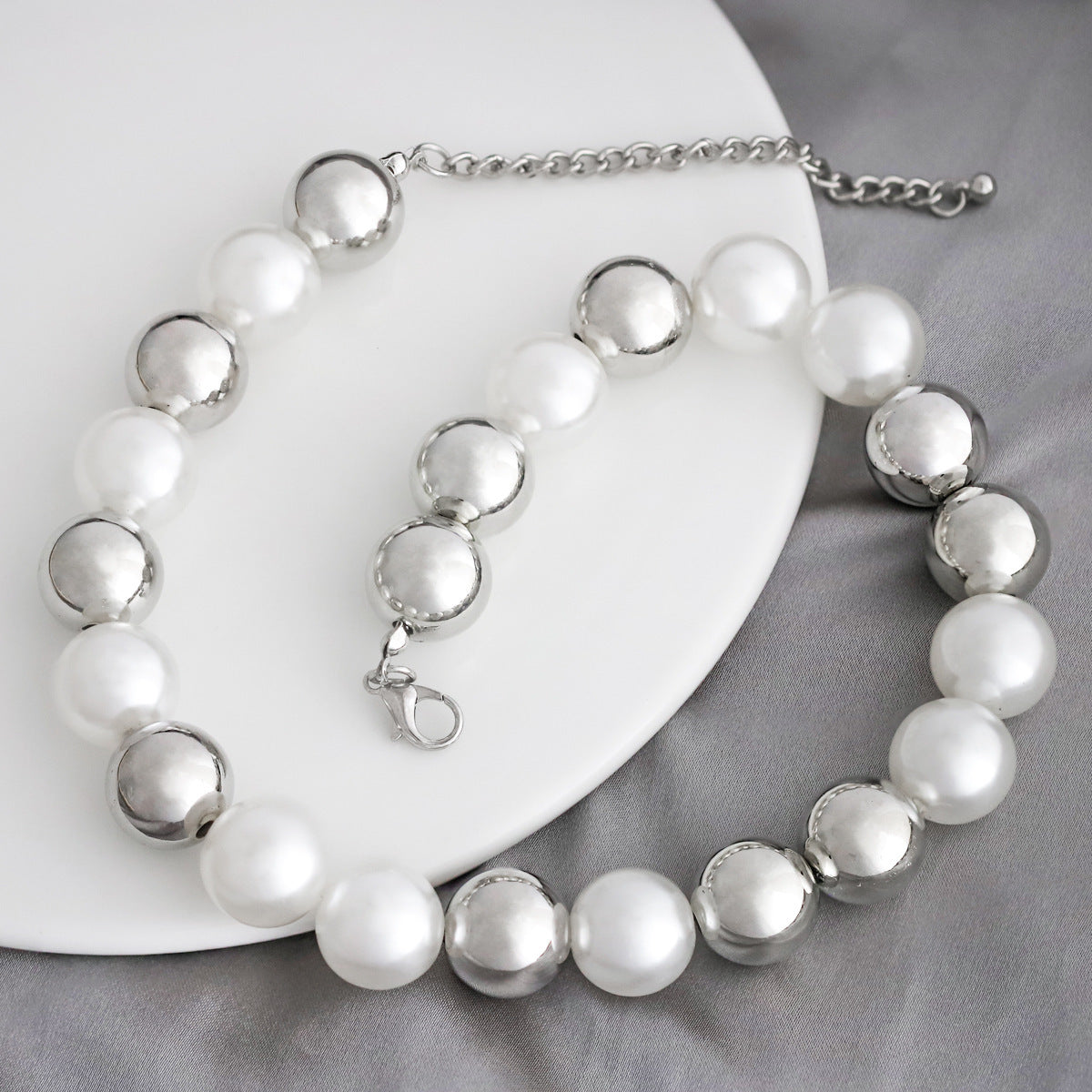 Hop CCB Round Bead Chokers Necklaces Short Collar