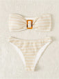 Swimsuit sexy striped tube top bikini swimsuit female bikini
