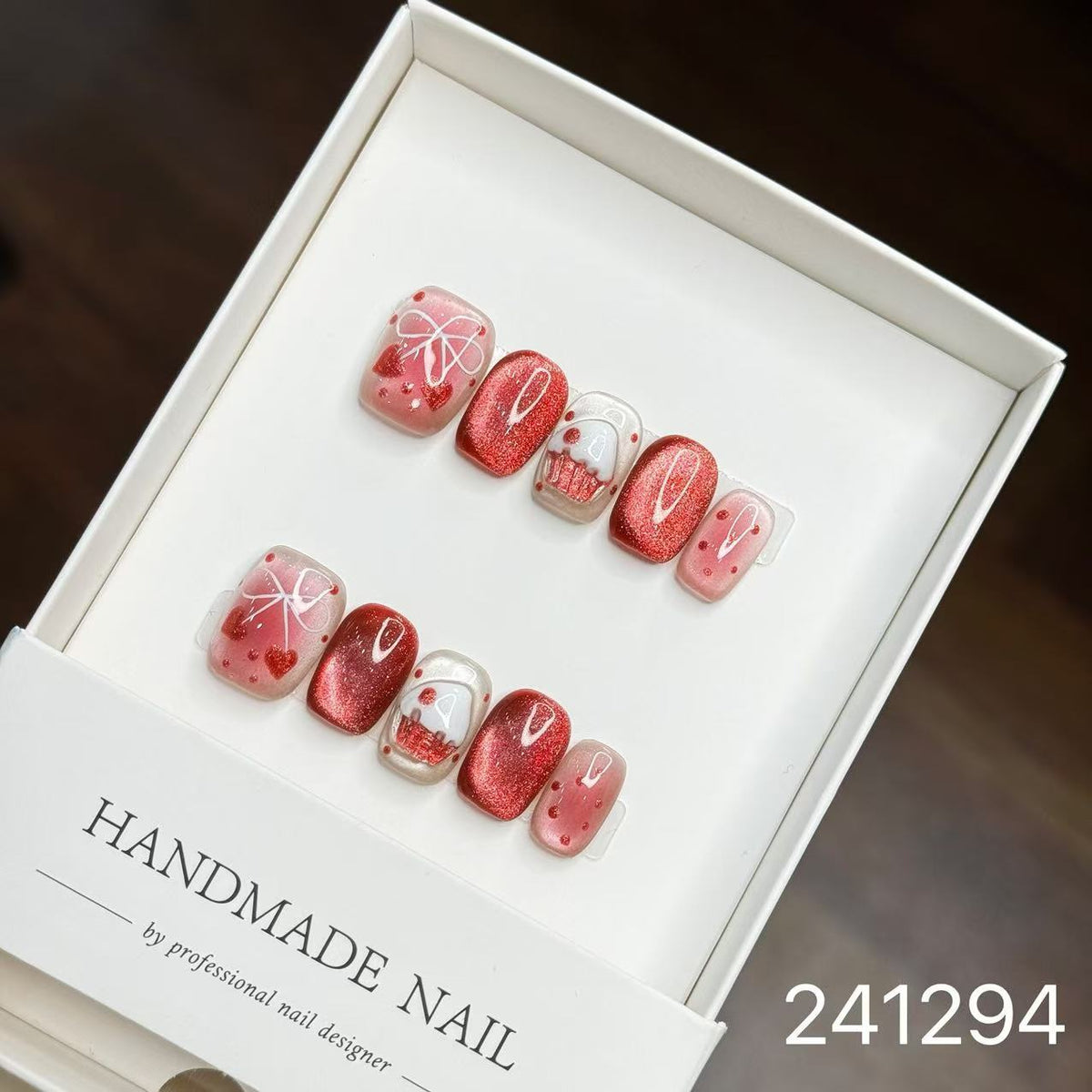 1028- Handmade press on nails fake nails removable