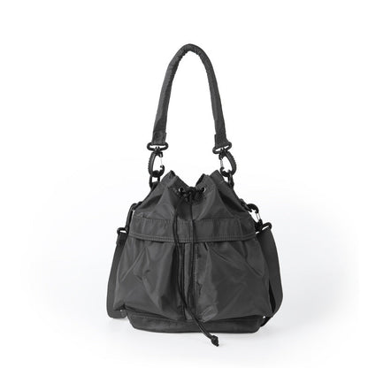 Oxford cloth pleated shoulder bag, bag women's leisure commuter hobo bag, large capacity Crossbody bag, bucket bag