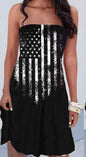 Beach Dress Floral Medium and Long Dress Bohemian Strapless Printed Chest Wrap Skirt