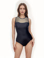 Plus Size Women's Swimsuit Bikini Mesh One Piece with Padded Bra
