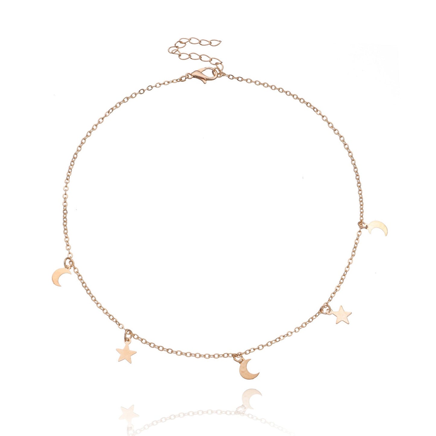 Star Moon Necklace for Women