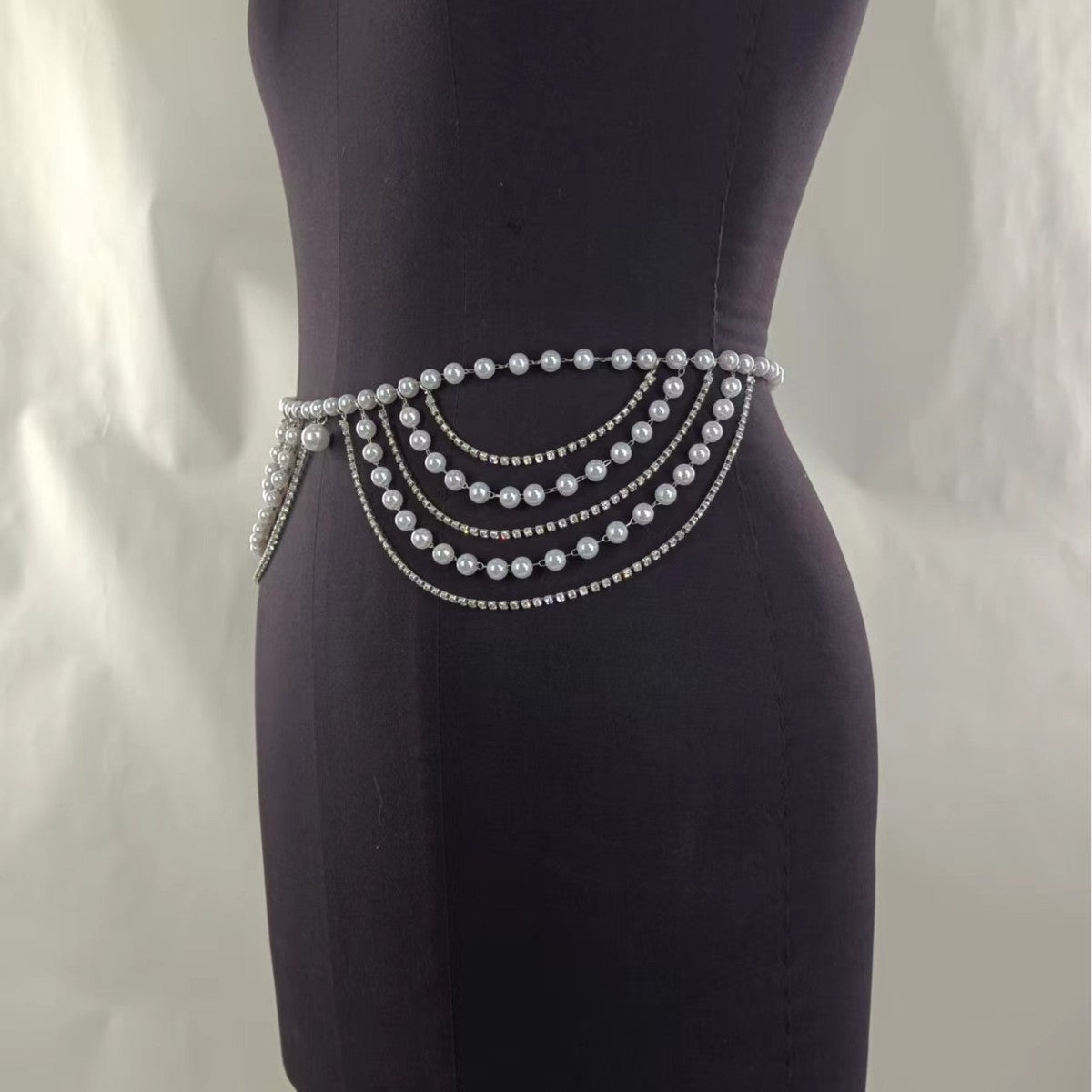 Multi Layer Belly Body Chain Bikini Metal Rave Body Waist Chain