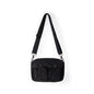 Women's bag simple tooling shoulder Crossbody bag, small pleated stylish casual nylon bag, small square purse