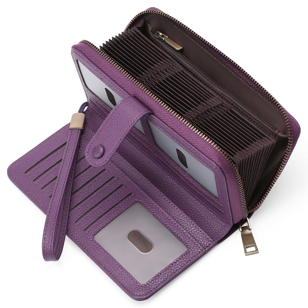 Women's Expanding Long Passport Multiple Slots Position Ladies Wallets