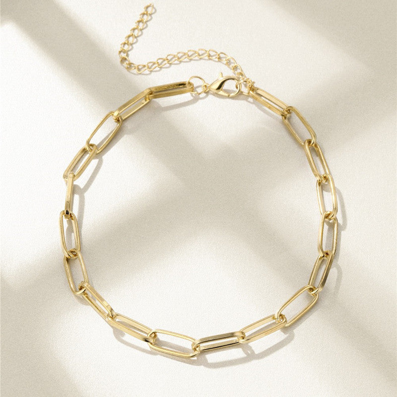 Paperclip Thick Chain Anklet Jewelry