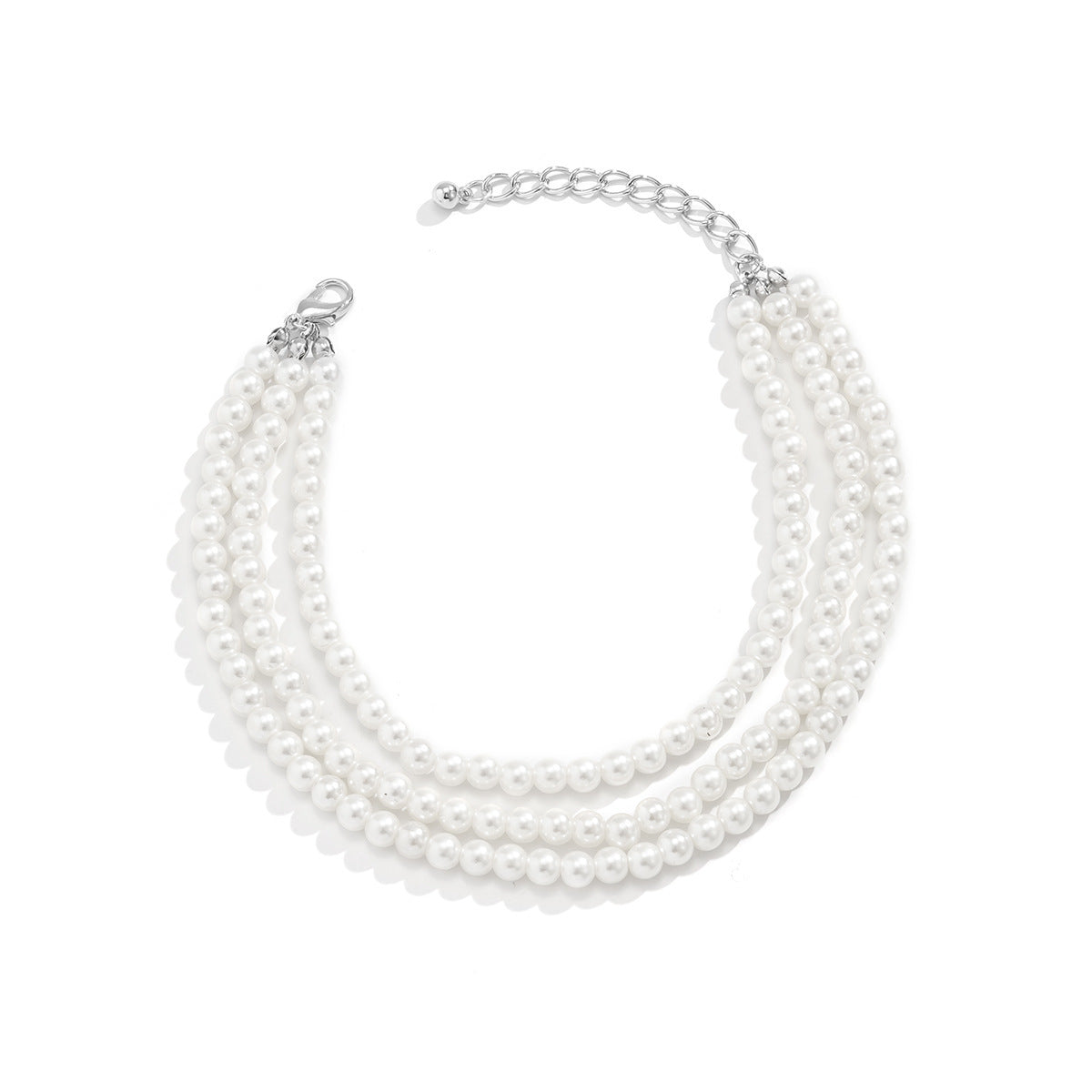 Imitation Pearl Beaded Tassel Anklet Jewelry