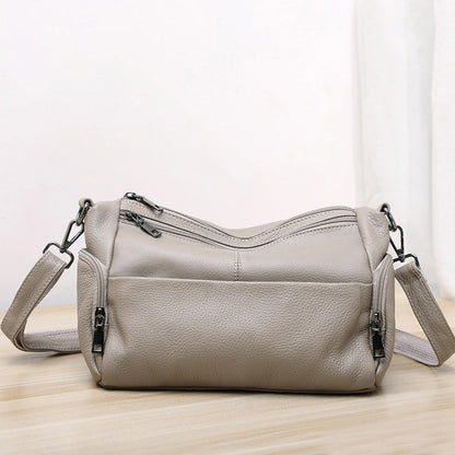Elegant Genuine Leather Shoulder Bag – Stylish Crossbody & Underarm Mommy Bag hobo