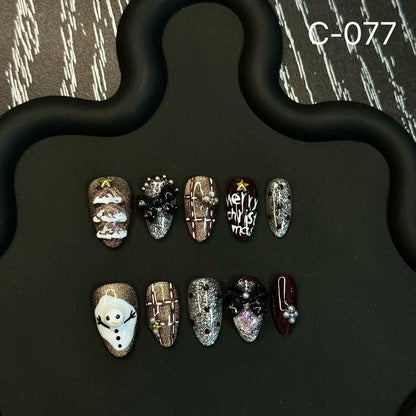 Christmas Pinch Handmade Press on Nails Wholesale