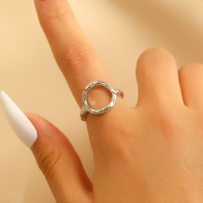 Exaggerated Alloy Round Square Geometric Electroplated Bracelet Fashion Minimalist