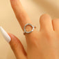 Exaggerated Alloy Round Square Geometric Electroplated Bracelet Fashion Minimalist