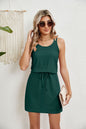 Women's Skeleton Swimsuit Blouse Crossed Back Swimming Blouse Thin Straps Bohemian Summer Dress