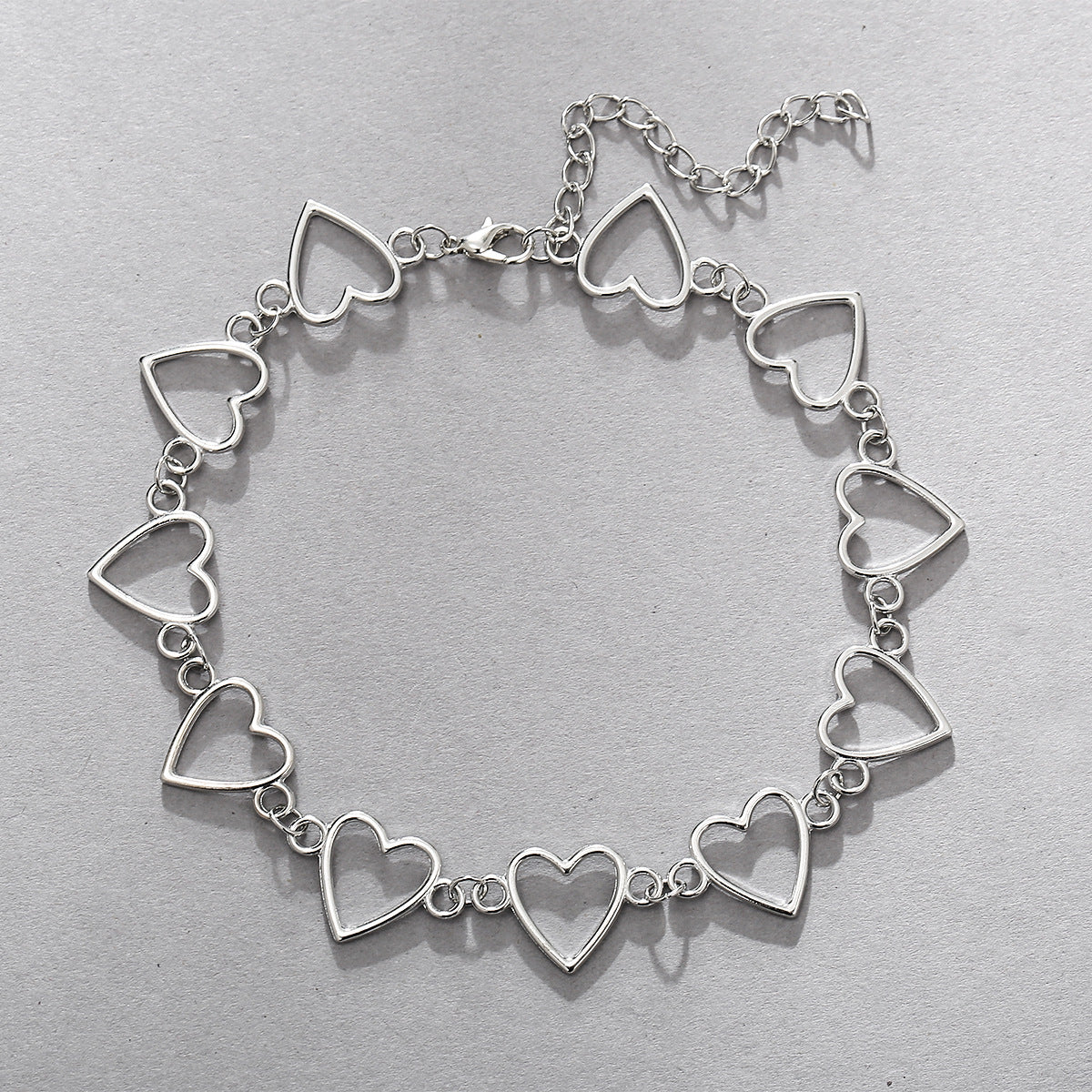 Sweetness Heart Love Chain Heart Chain Necklace