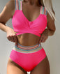 Women's Sexy Bikini Swimsuit Two Piece with Straps Beach Swimwear