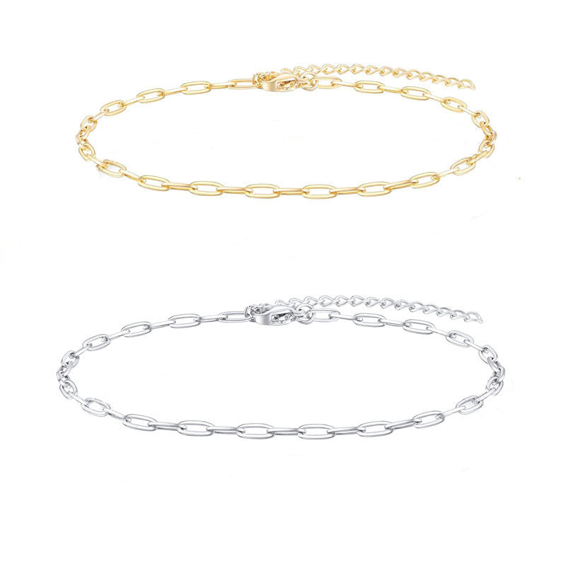Paperclip Thick Chain Anklet Jewelry