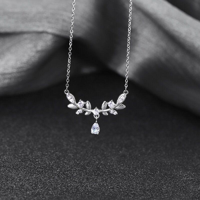 Wheat Drop Pendant Chain Necklace