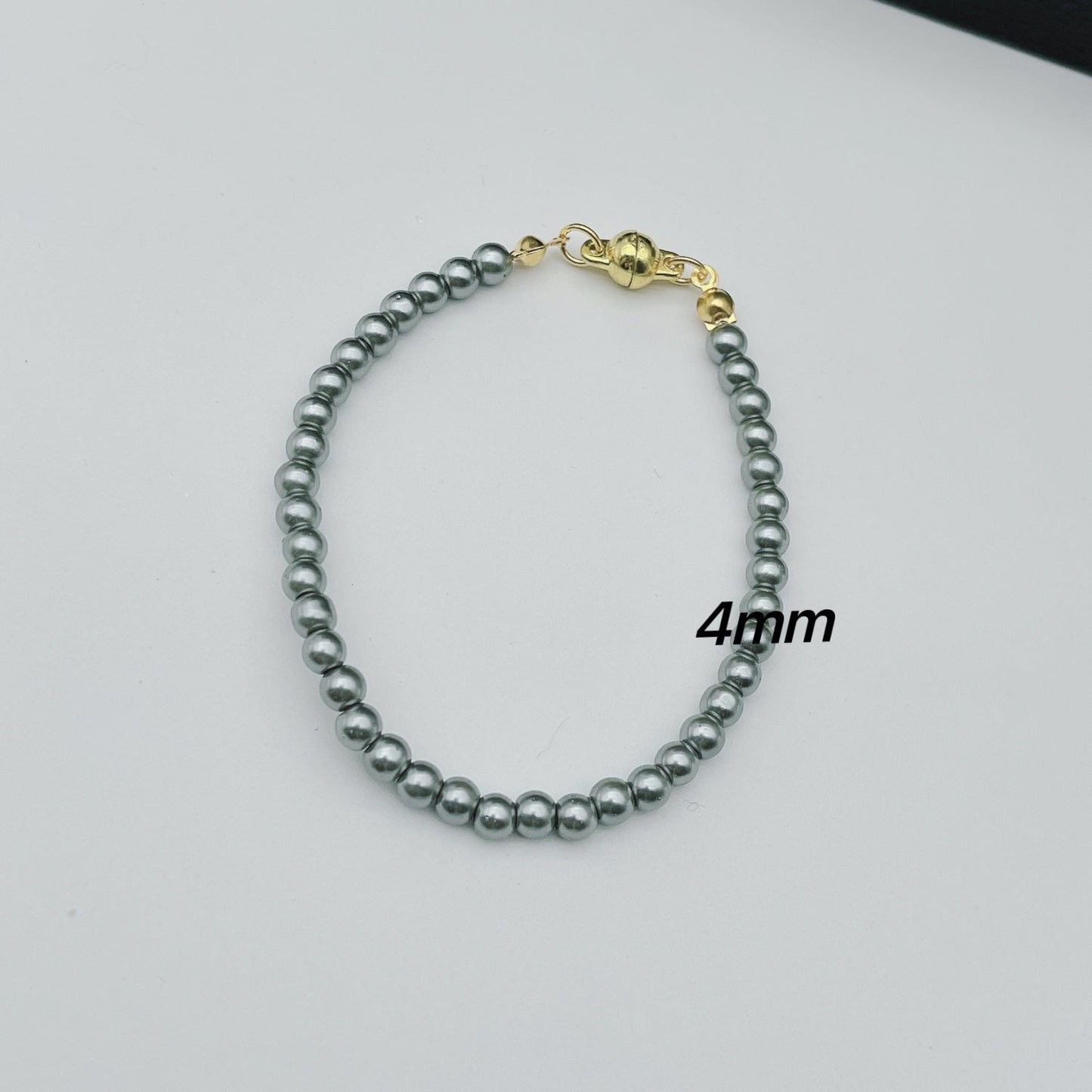 Glass Pearl Bracelet Woman Magnet Clasp