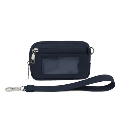 Transparent PVC Card Bag – Portable Wrist Bag for Bank Card & Change Storage