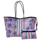 Neoprene Perforated Tote Set – Mother-Child Beach Bag, Water-Resistant Gym & Swim Duffle