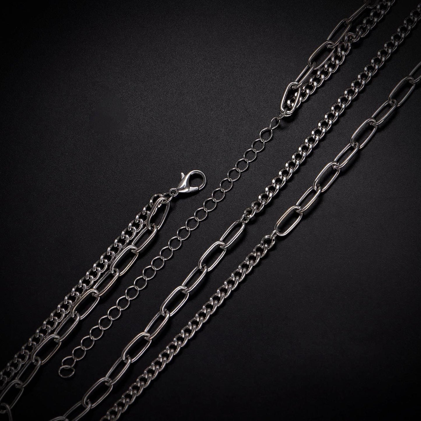Multi Layer Chain Necklace Punk Trendy Choker Necklace