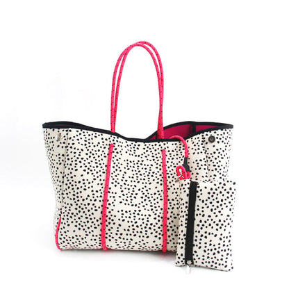 Neoprene Perforated Beach Bucket Bag – Two-in-One Mother-Child Tote, Large Swimming Sand-Proof Purse