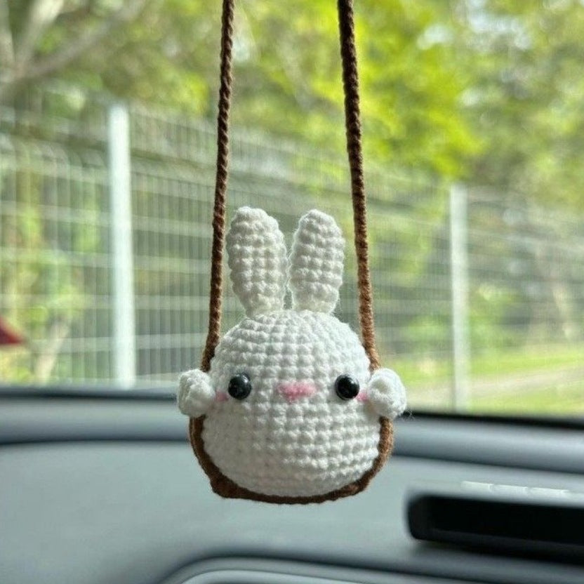 Car plant pendant Car decoration Rearview mirror pendant Creative wool in the car