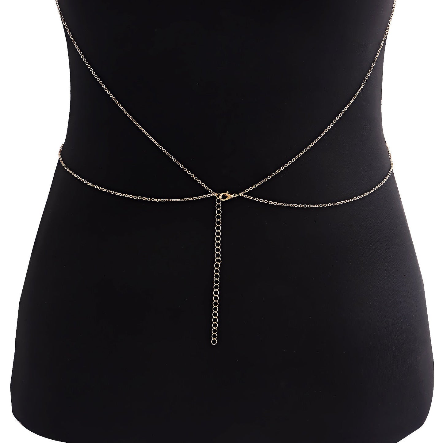Sexy Cross Stone Beads Body Chains Bikini Belly Bra for Women