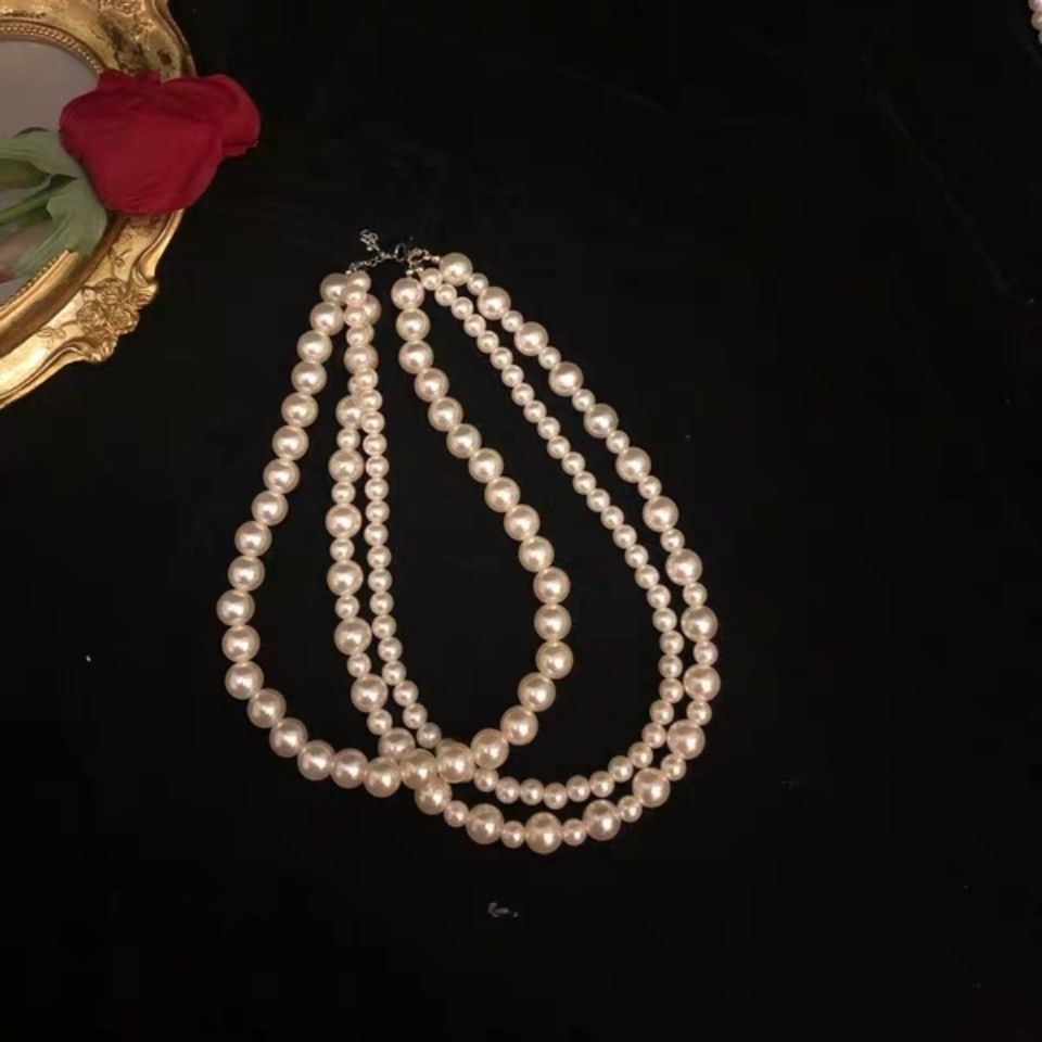 Multi-Strands Necklace Gift Fashion Women Party Jewelry