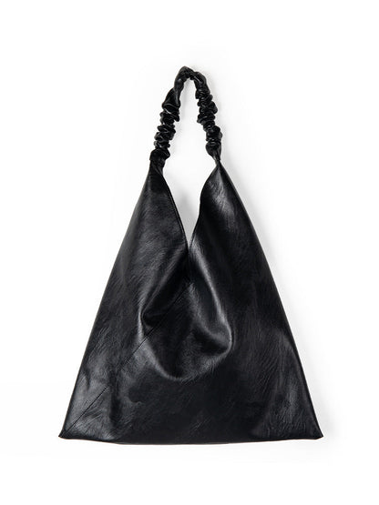 Slouch purse, pu leather shoulder bag, armpit bag commuter, casual large capacity tote bag