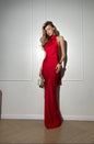 Satin Slip Dress with Low Back