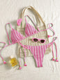Bikini Set Special Multi color Double Strap Swimsuit Women's Bathing Suit