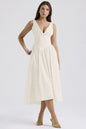 Summer Slim Suspender Long Dress Fashion Printed V-Neck Temperament Dress