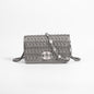 Simple female bag trendy embroidery purse with diamond chain single shoulder purse crossbody