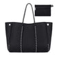Neoprene Perforated Beach Bucket Bag – Two-in-One Mother-Child Tote, Large Swimming Sand-Proof Purse