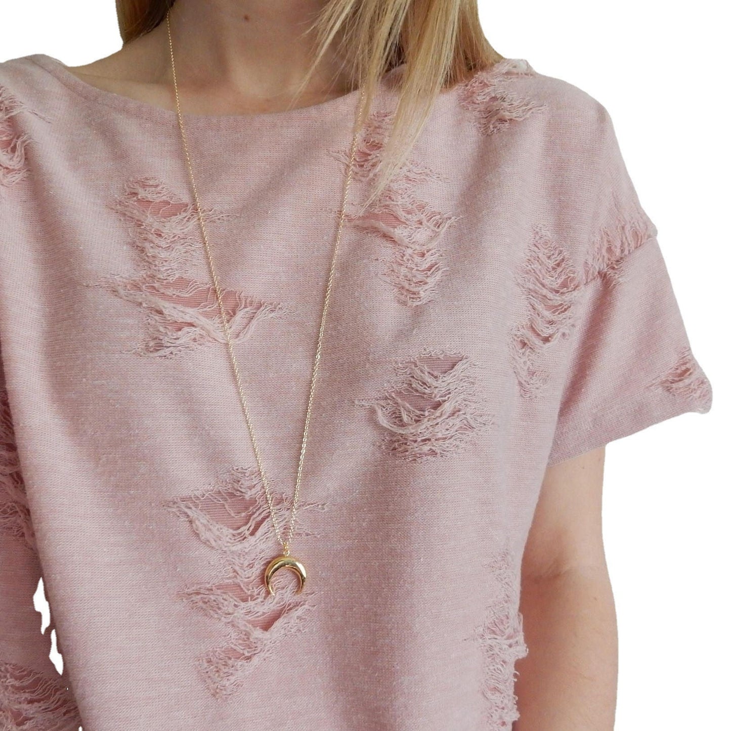 Dainty Crescent Moon Necklace