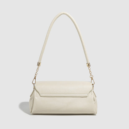 Small shoulder bag for women, fashionable glacier white underarm bag, versatile commuter Crossbody bag for women small