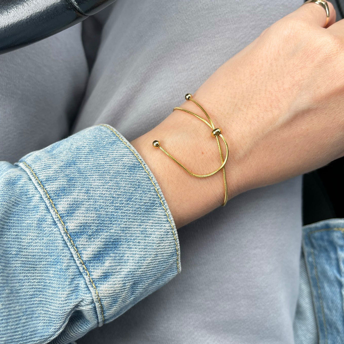 Long Snake Chain Necklace Choker Necklace