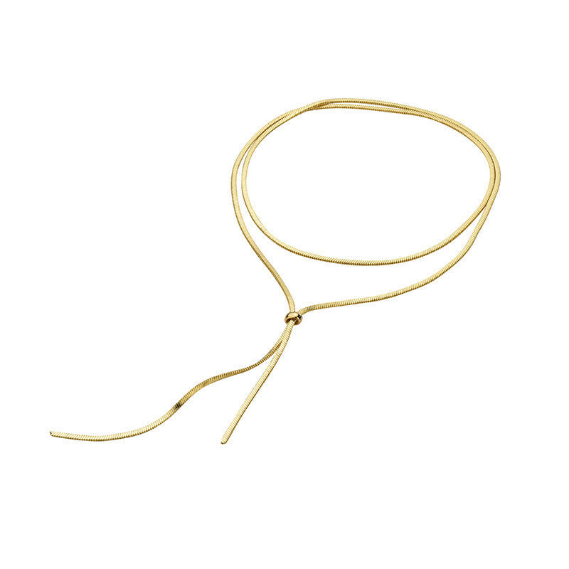 Long Pull Tassel Sweater Chain Simple Necklace