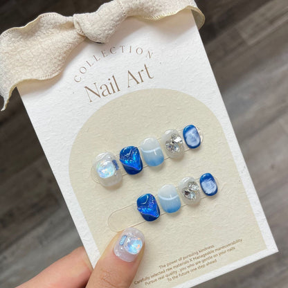 1022- Handmade press on nails fake nails removable