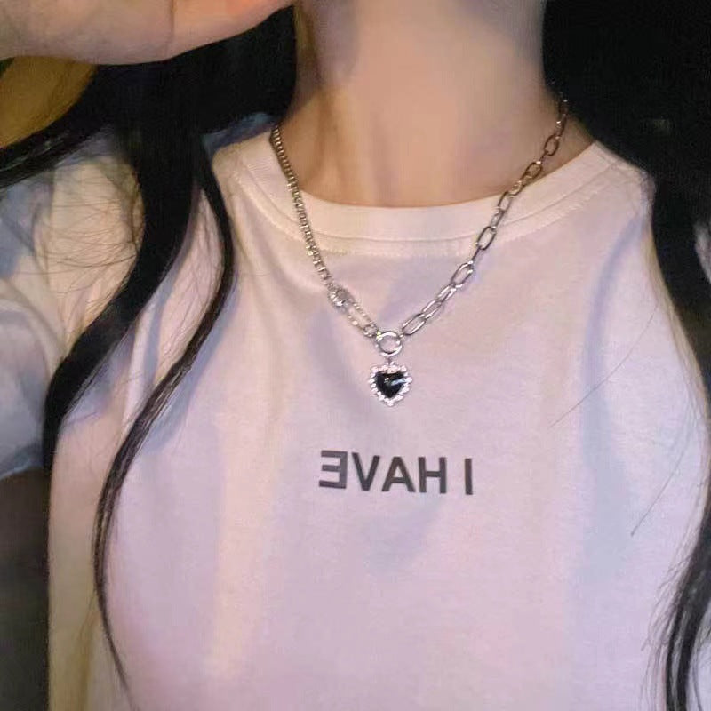 Tiny Heart Pendant Necklace for Women