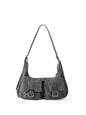 Design multi-pocket lightweight nylon shoulder armpit bag, women's versatile commuter handbag, women hobo bag small