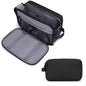 Large Capacity Men's Canvas Wash Bag – Durable Razor Storage & Cosmetic Bag with Ample Space for Travel Essentials
